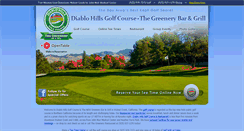 Desktop Screenshot of diablohillsgolfcourse.com